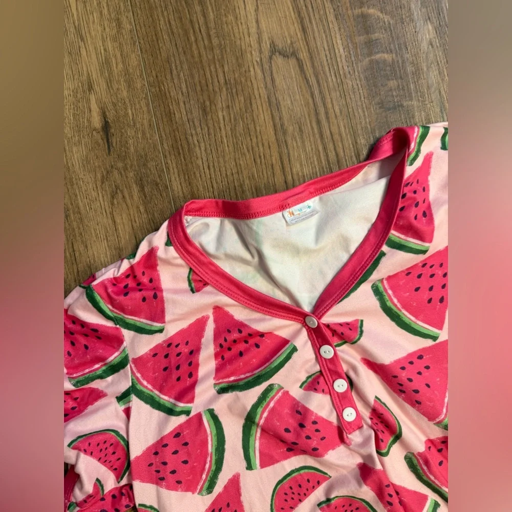 Super Soft Shirley & Stone Watermelon pjs medium - Picture 2 of 2